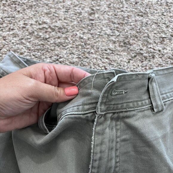 Polo Ralph Lauren Men's Cargo Shorts Size 33 Grey Solid Flat Front - Picture 3 of 9